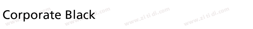 Corporate Black字体转换 Corporate Black字体转换